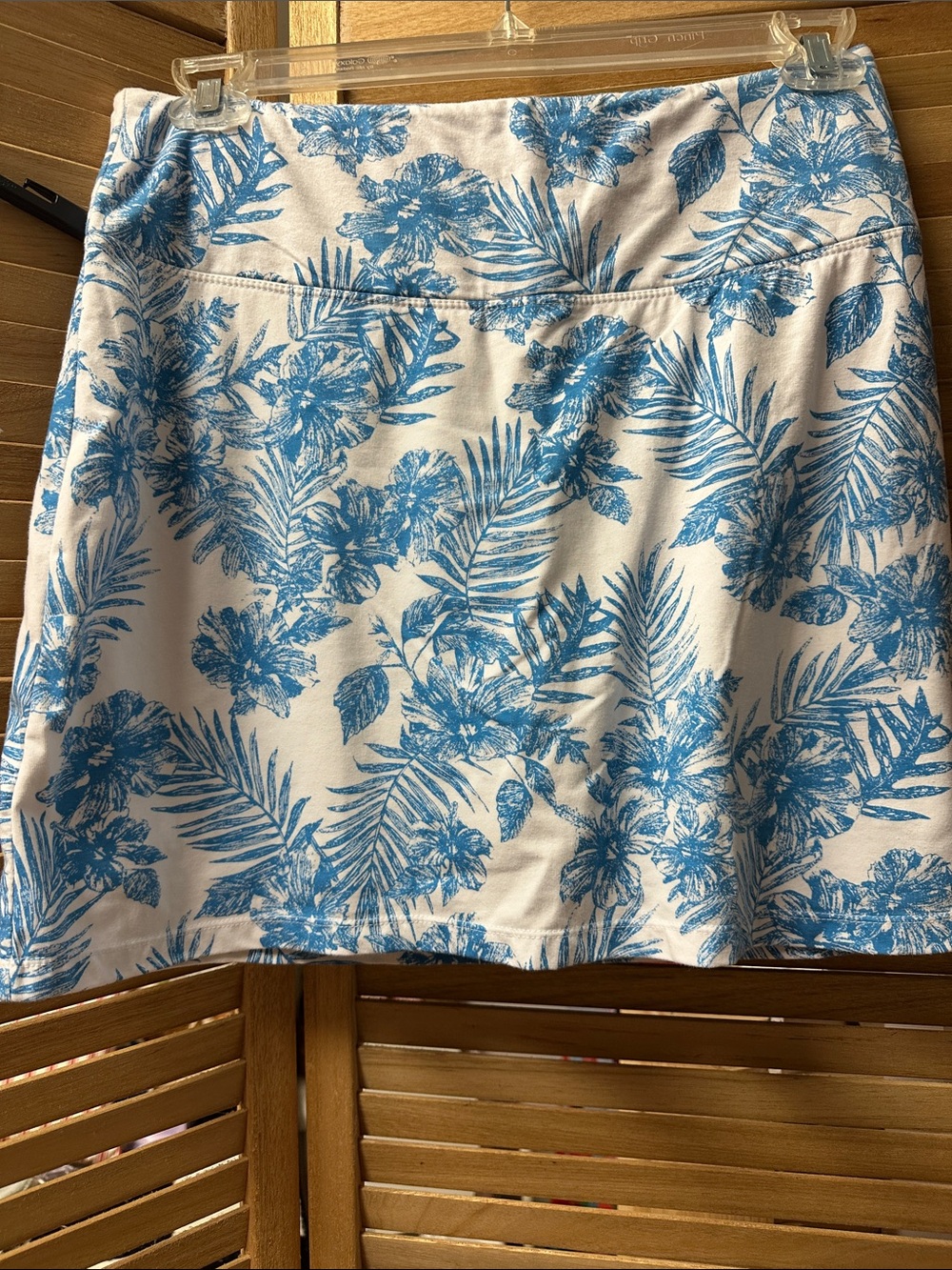 Blue Floral Print Women’s Skort